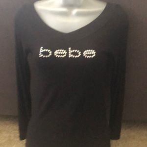 BeBe black long sleeve T-shirt size s